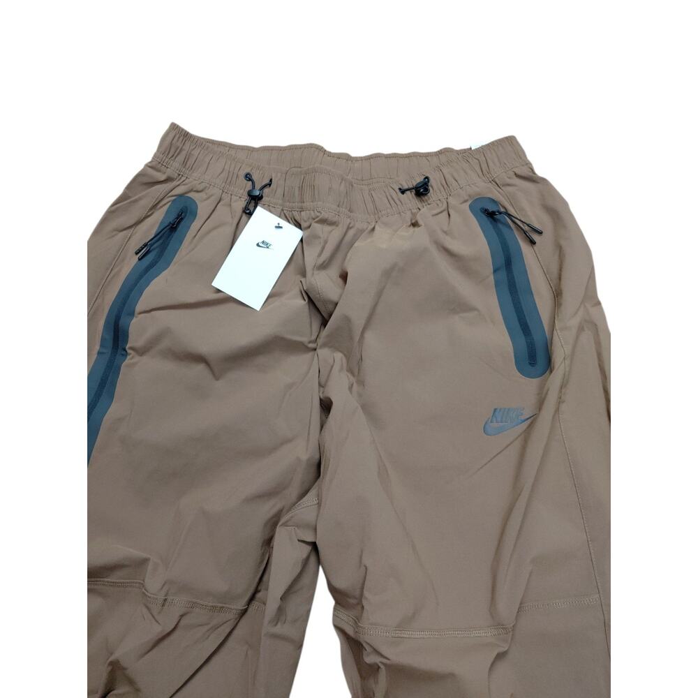 Nike Tech Size Large Woven Oversized Pants Brown Black HM7158-235 Men’s - Picture 5 of 10